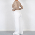 Camille | Højtaljede Bukser med Lige Ben i Elegant Design