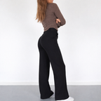 Camille | Højtaljede Bukser med Lige Ben i Elegant Design