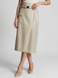 Vella | Asymmetric Skirt in Sheepskin