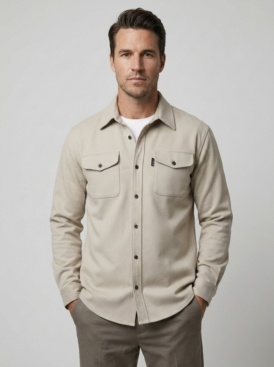 Elian | Casual Overshirt Til Herre Med Brystlommer