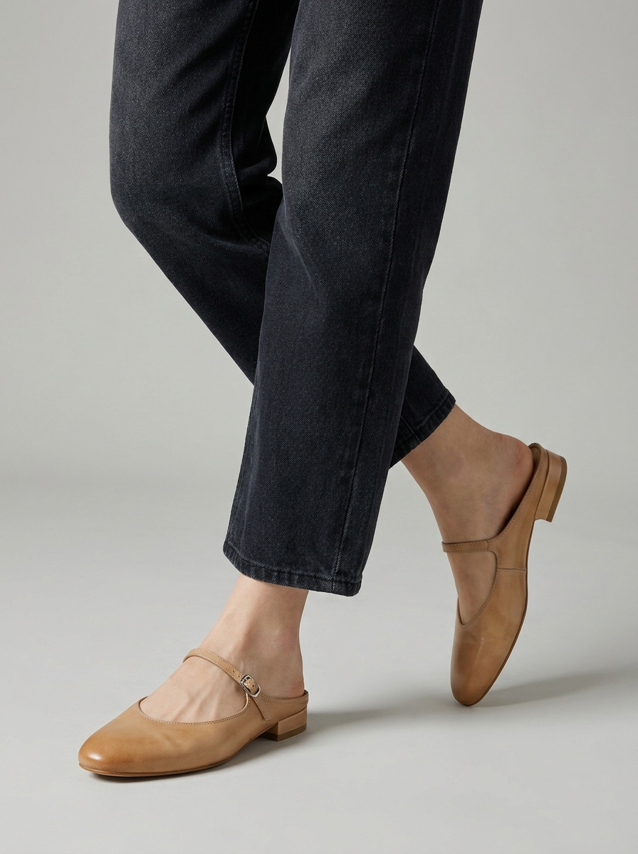 Elodie | Dame Mules Med Mary Jane Rem