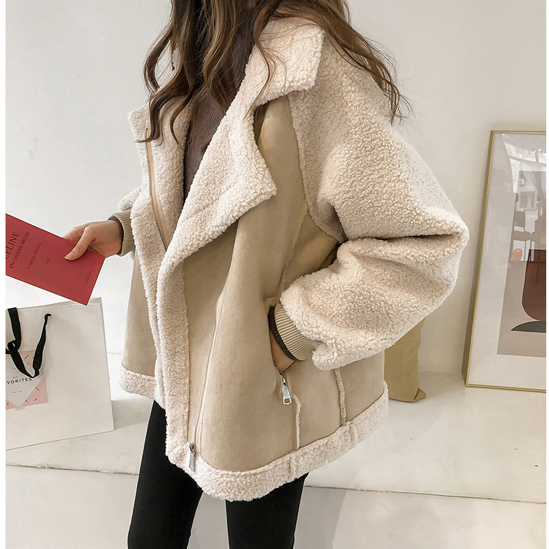 Elina | Dame Oversized Shearling Jakke