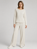 Elodie | Elegant Women's Two-Piece Set with Wide-Leg Trousers