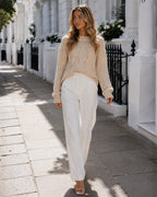 Linnea | Dame Kort Kabelstrikket Sweater