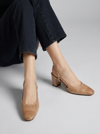 Aurielle | Slingback Pumps Med Blokhæl Til Dame