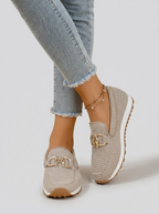 Elowen | Komfort Loafers Med Åndbart Meshdesign