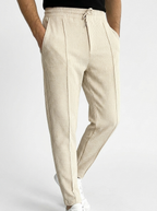 Leo | Men's Textured Joggers with Elastic Waist