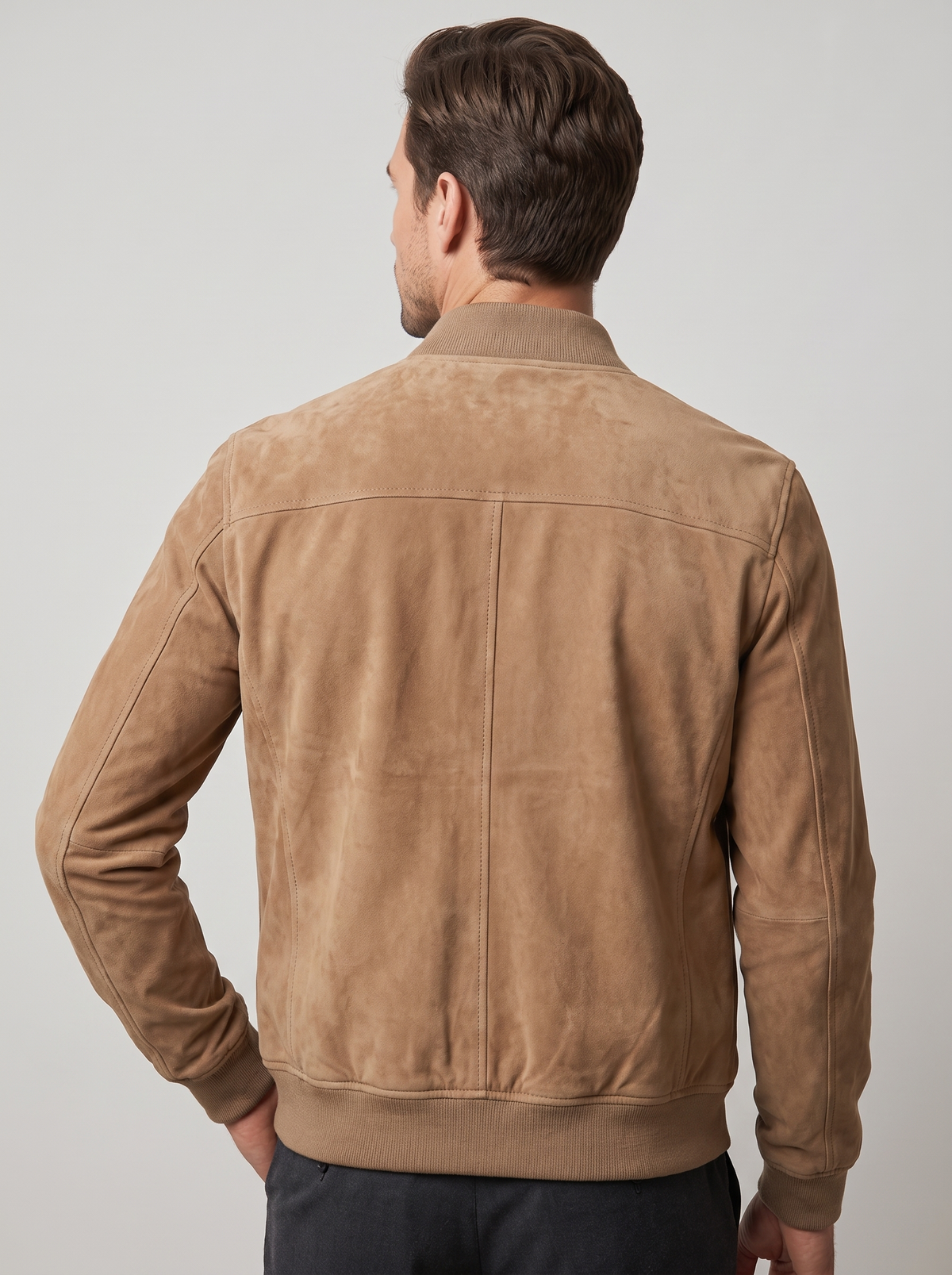 Avelon | Herre Suede Bomberjakke