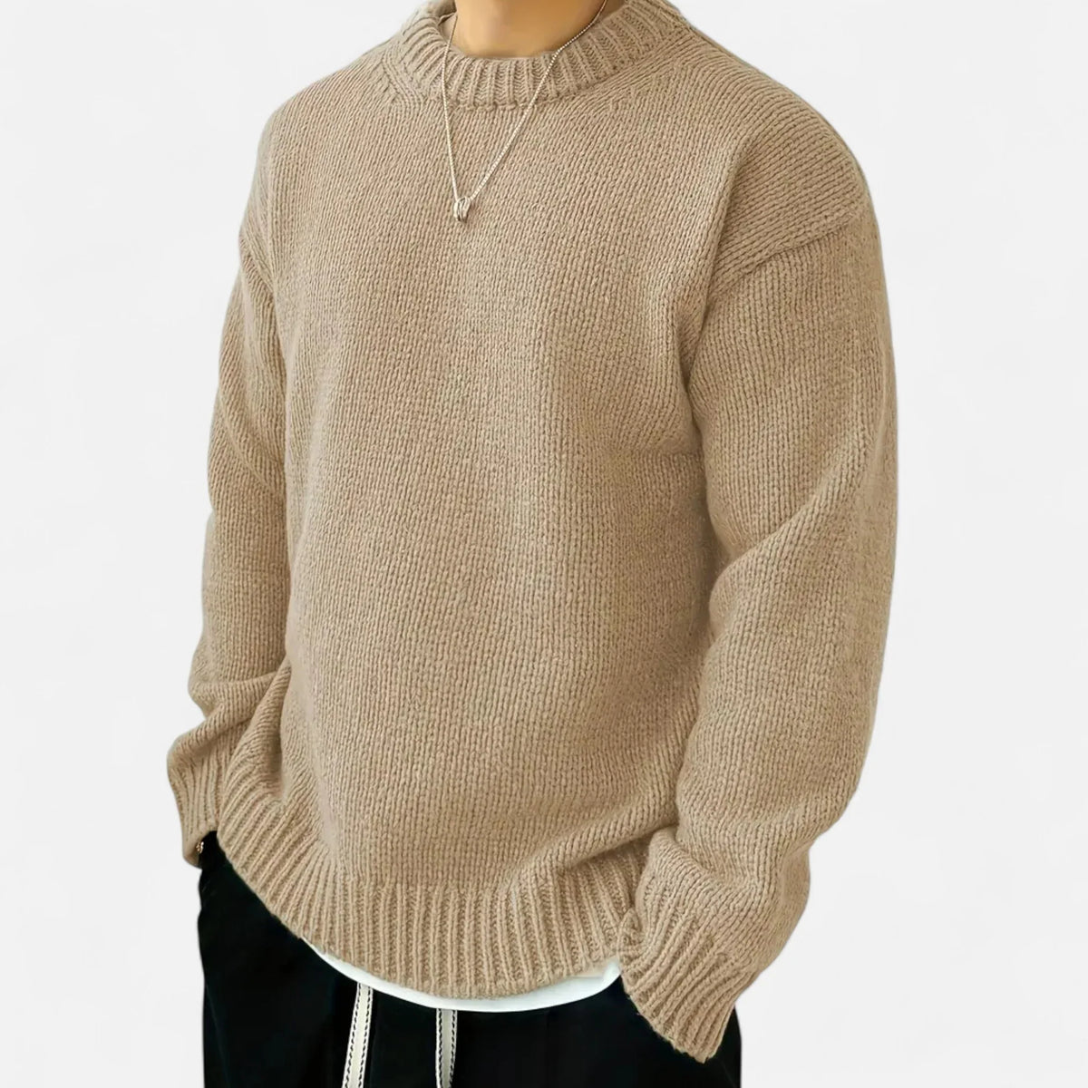 Mikkel | Herre Strikket Pullover Sweater