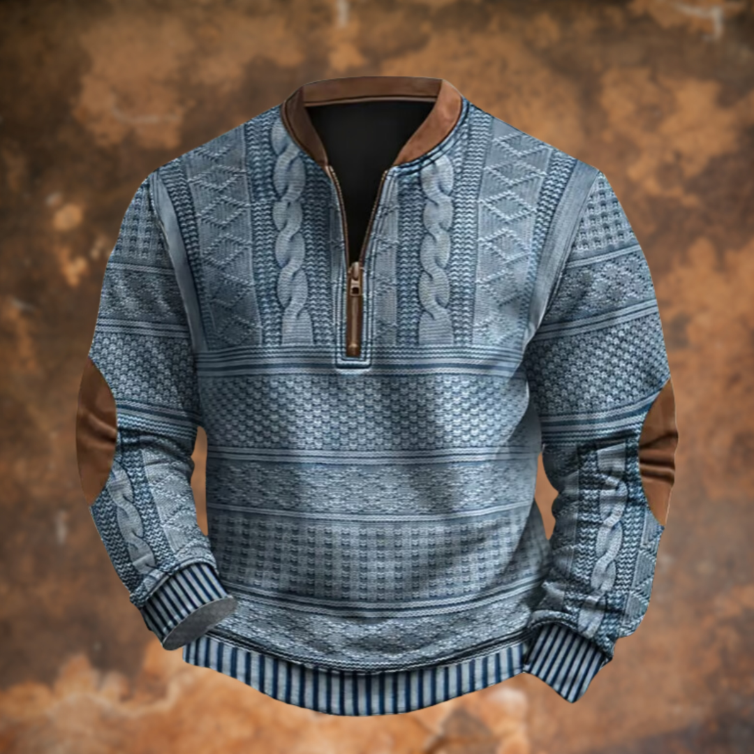 Nikolai | Herre Half-Zip Striktrøje