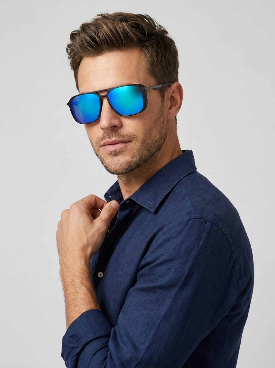 Martin | Polariseret Aviator Solbrille i Robust Design