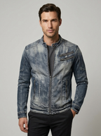Axel™ | Giacca di jeans retrò da uomo con stile senza tempo e materiali resistenti