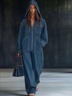 Elara | Dame Denim Jumpsuit