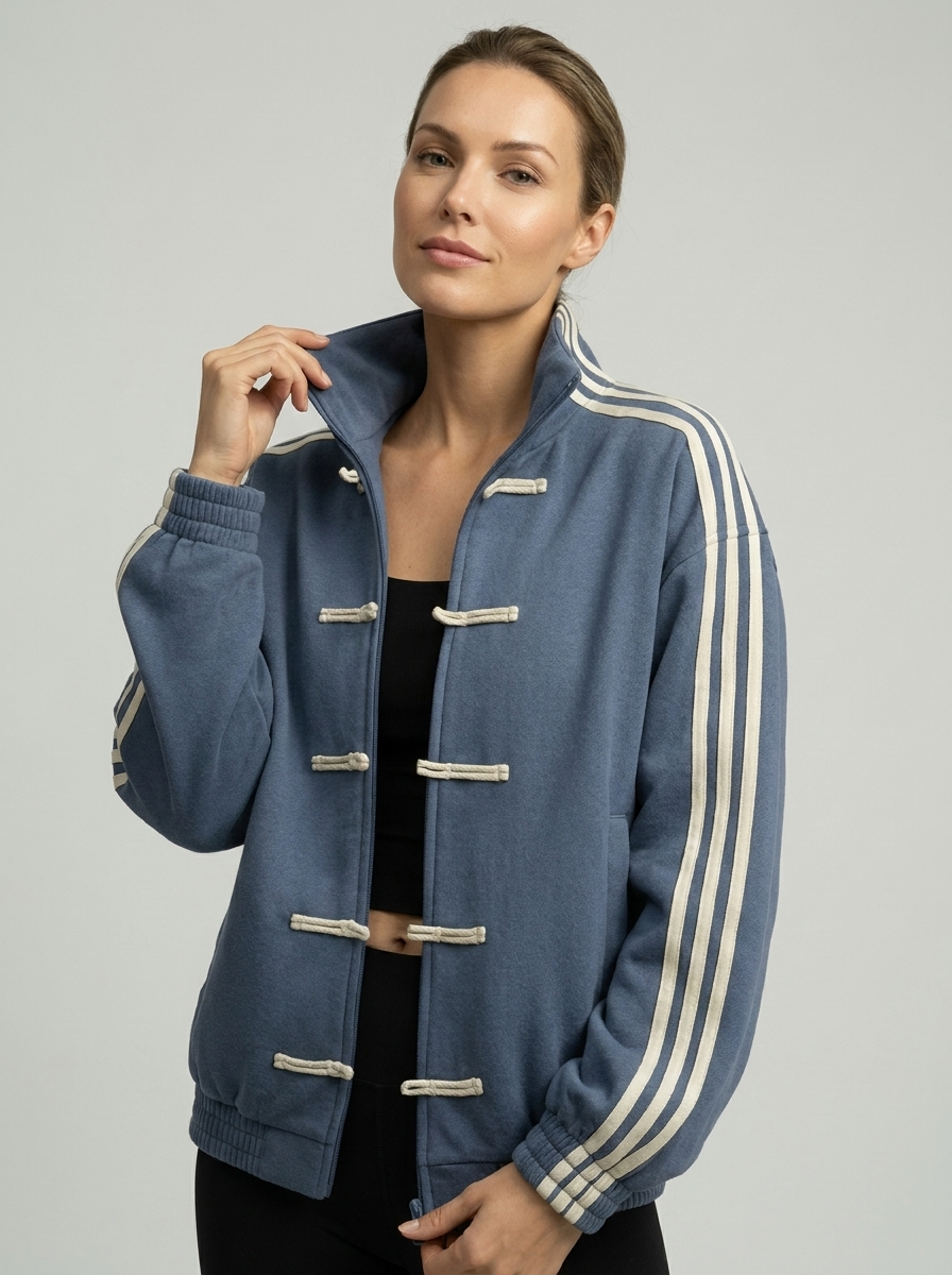 Yumei | Women's Track Jacket with Contrast Stripes