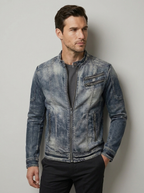 Axel™ | Giacca di jeans retrò da uomo con stile senza tempo e materiali resistenti