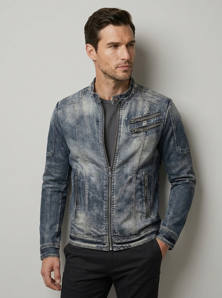 Axel™ | Giacca di jeans retrò da uomo con stile senza tempo e materiali resistenti