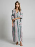 Lunara | Boheme Maxi Dress with V-Neck