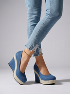 Novella | Komfortable Plateau Pumps Med Kilehæl