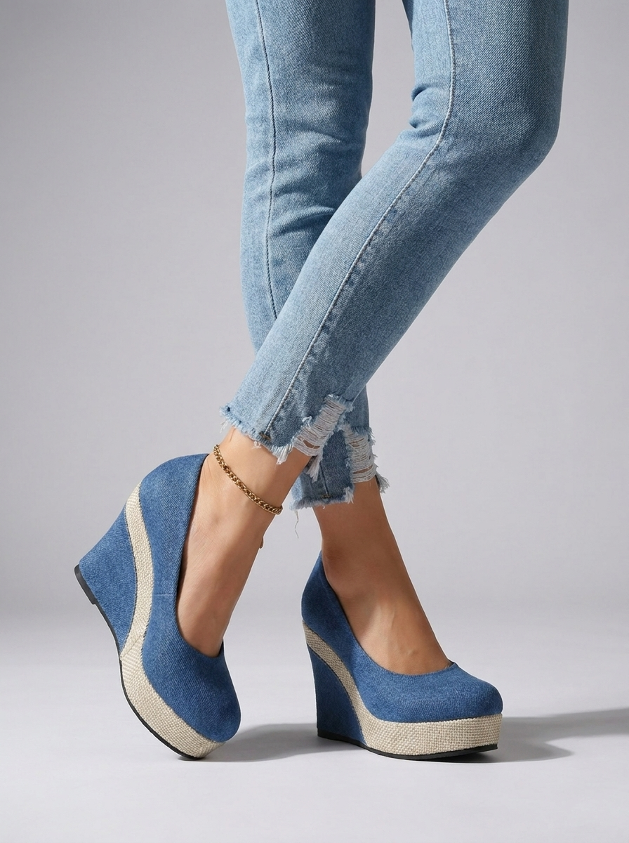 Novella | Komfortable Plateau Pumps Med Kilehæl