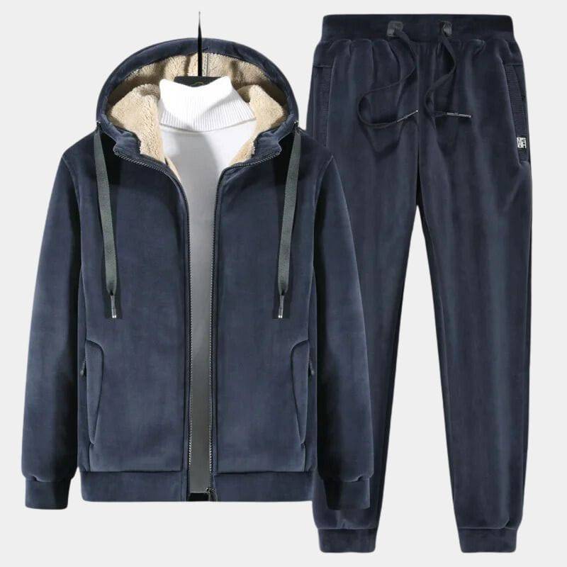 Remi | Unisex joggingsæt med blødt for og hættetrøje med lynlås