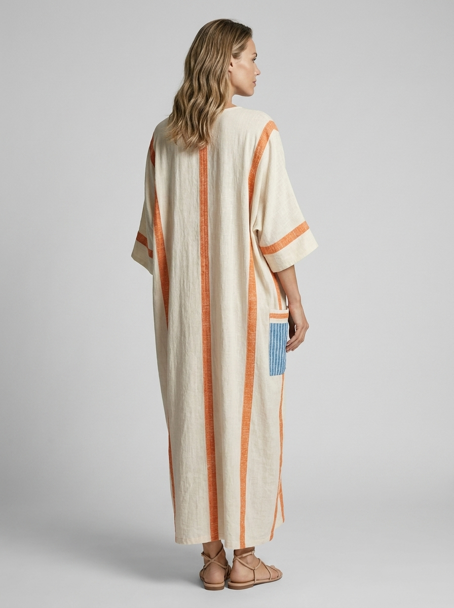 Lunara | Boheme Maxi Dress with V-Neck