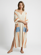 Lunara | Boheme Maxi Dress with V-Neck