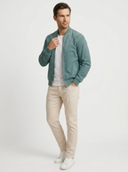 Lorenzo | Faux Suede Bomber Jacket for Men