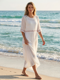 Maribela | Cotton Midi Dress for Women