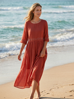 Maribela | Cotton Midi Dress for Women