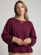 Elowen | Dame Stribet Sweatshirt