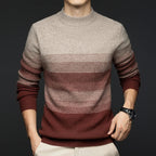 Adrian | Men's wool sweater with graduated stripes