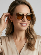 Jasmine | Cat Eye Solbriller med Spejlglas