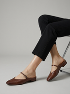 Elodie | Dame Mules Med Mary Jane Rem