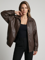 Alessia | Women's Oversized Leather Jacket