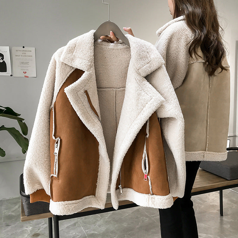 Elina | Dame Oversized Shearling Jakke