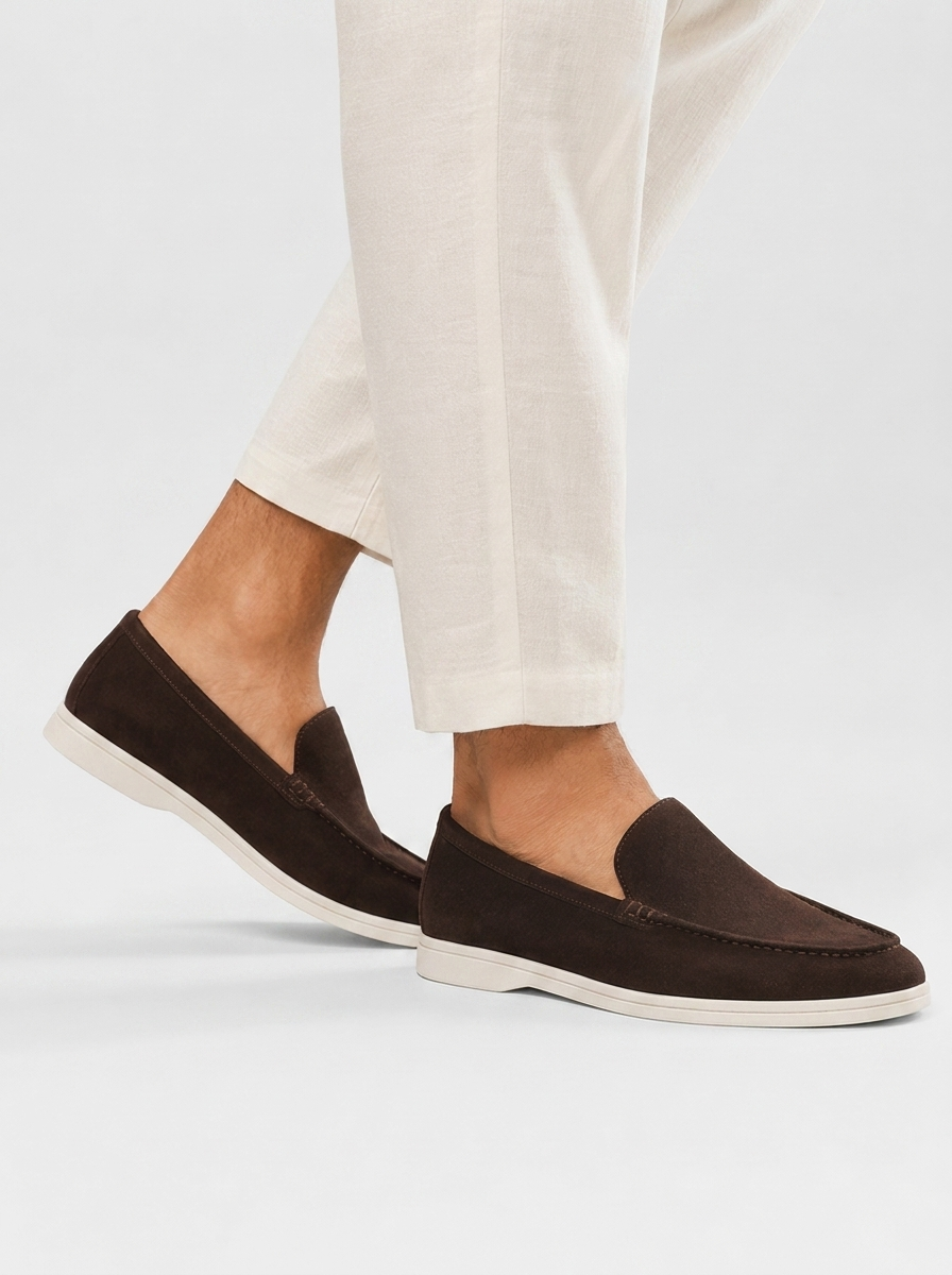 Alonzo | Męskie luksusowe skórzane loafersy