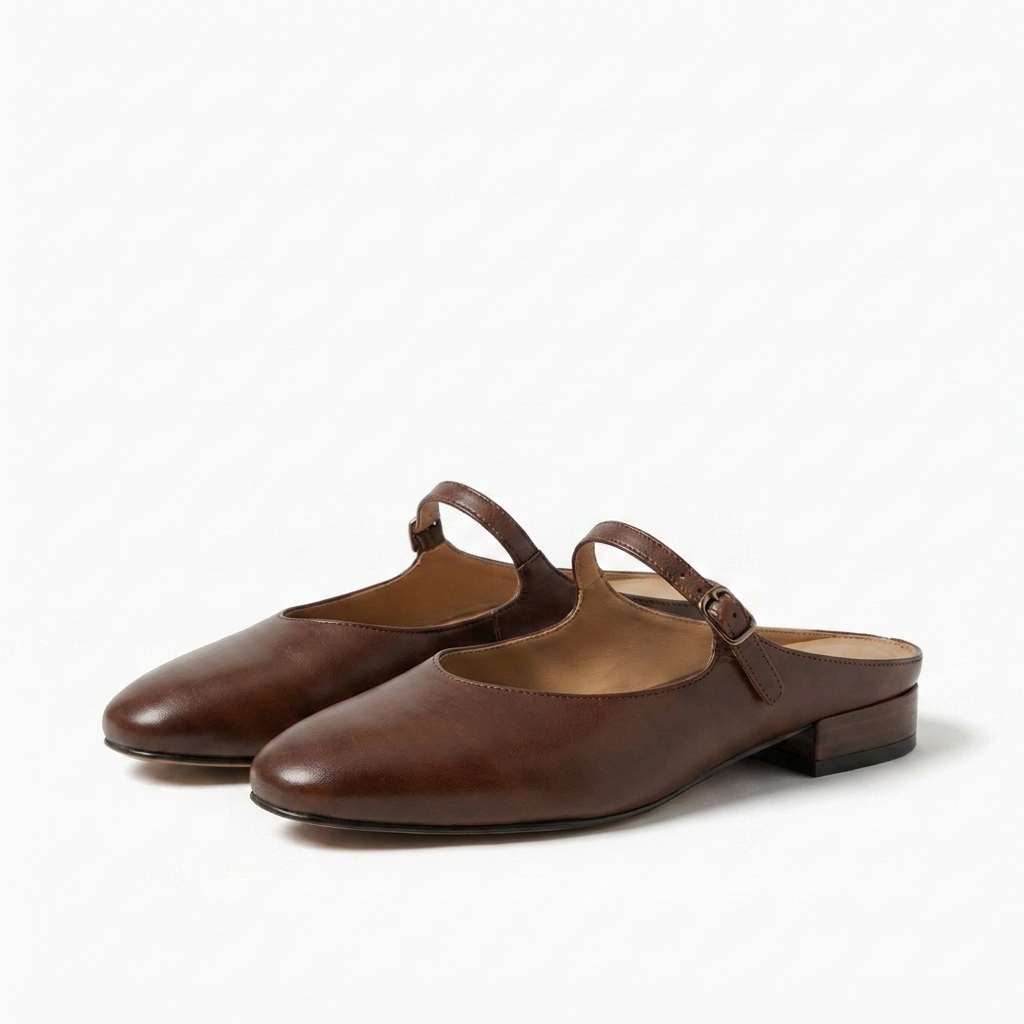 Elodie | Dame Mules Med Mary Jane Rem