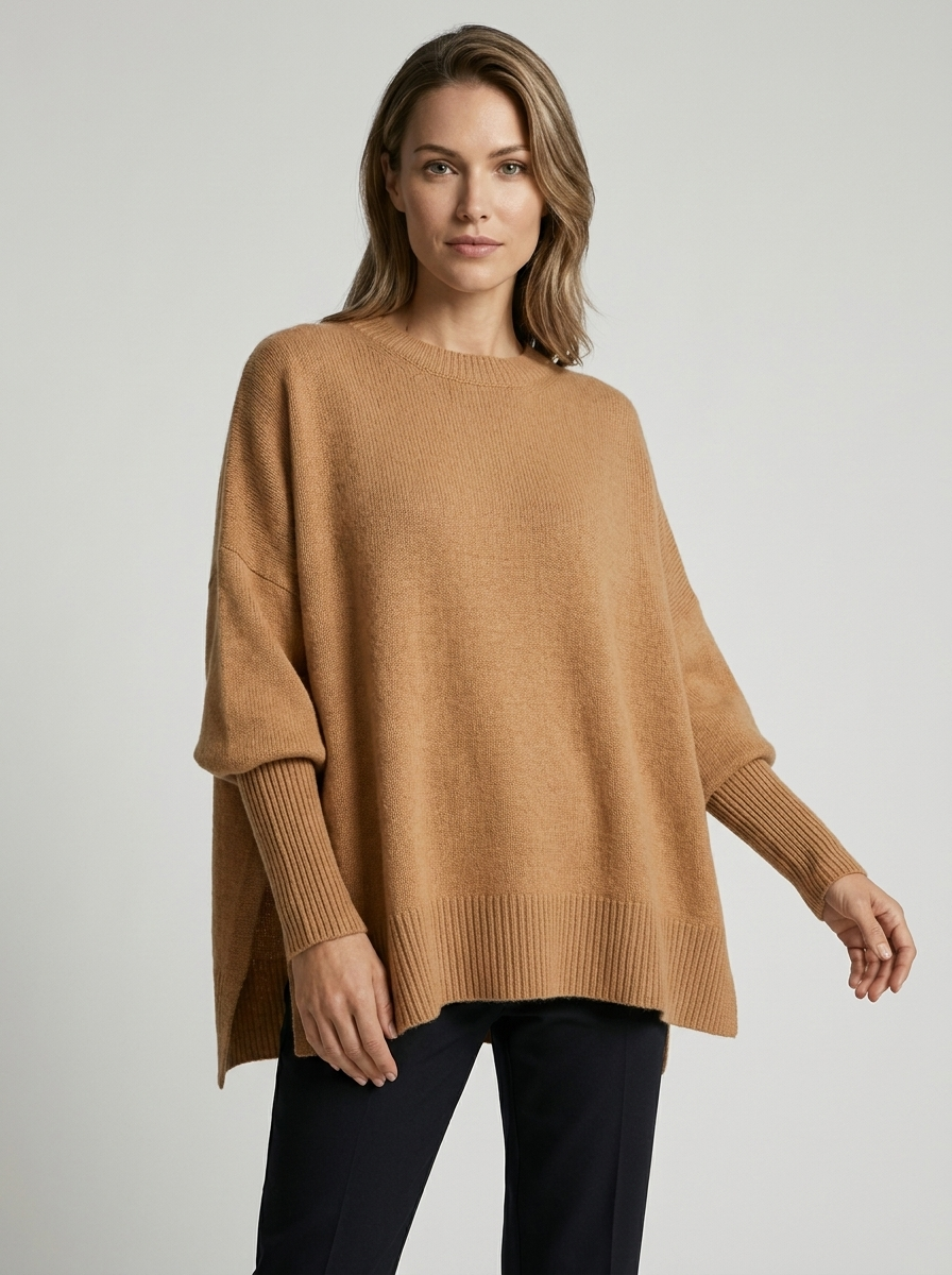 Eveline | Women's Oversized Knitted Poncho