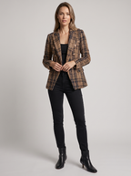 Evelina | Women's Checkered Blazer