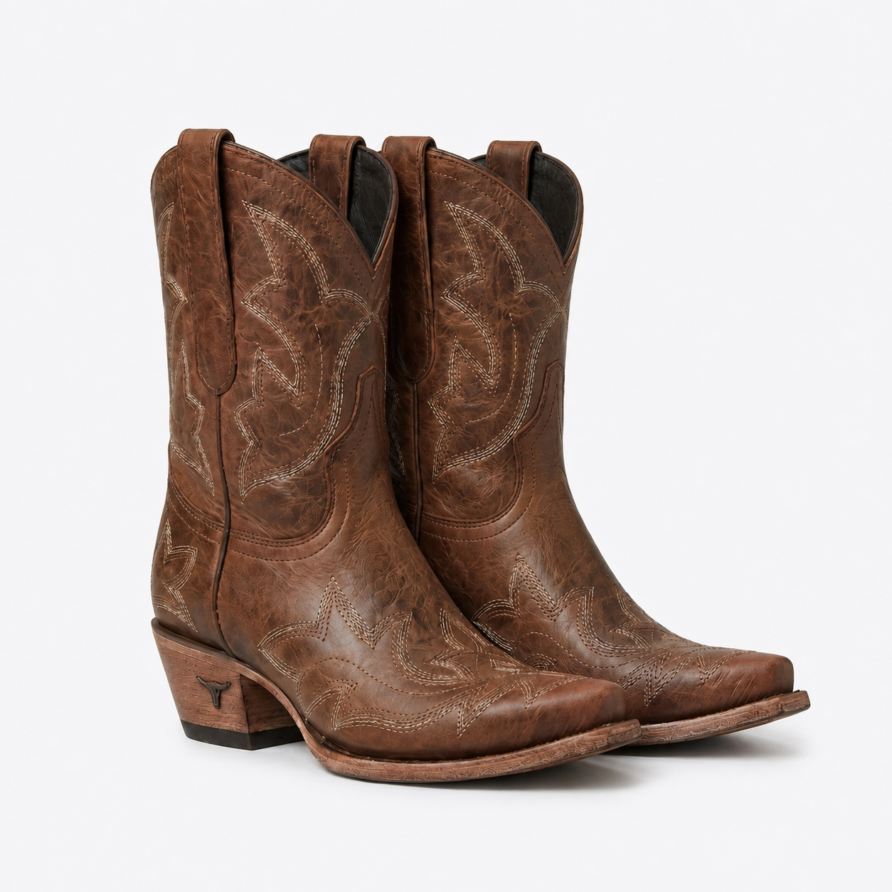 Dakota | Cowboy Støvler med Broderede Detaljer