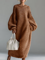 Ingrid | Dame Oversized Wool Strikkjole