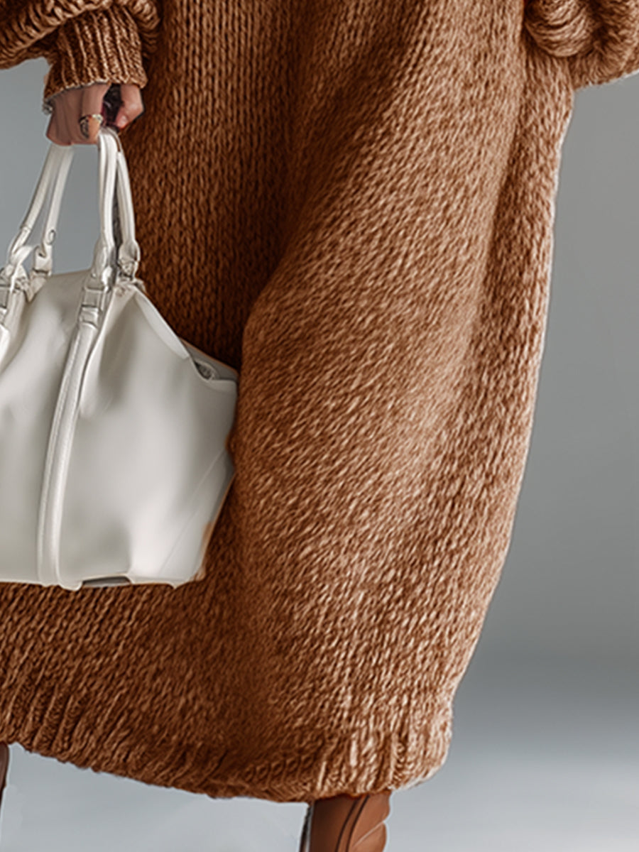 Ingrid | Dame Oversized Wool Strikkjole