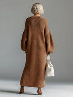 Ingrid | Dame Oversized Wool Strikkjole