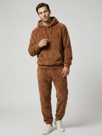 Dario | Fluffy Herresæt med Hoodie og Joggingbukser