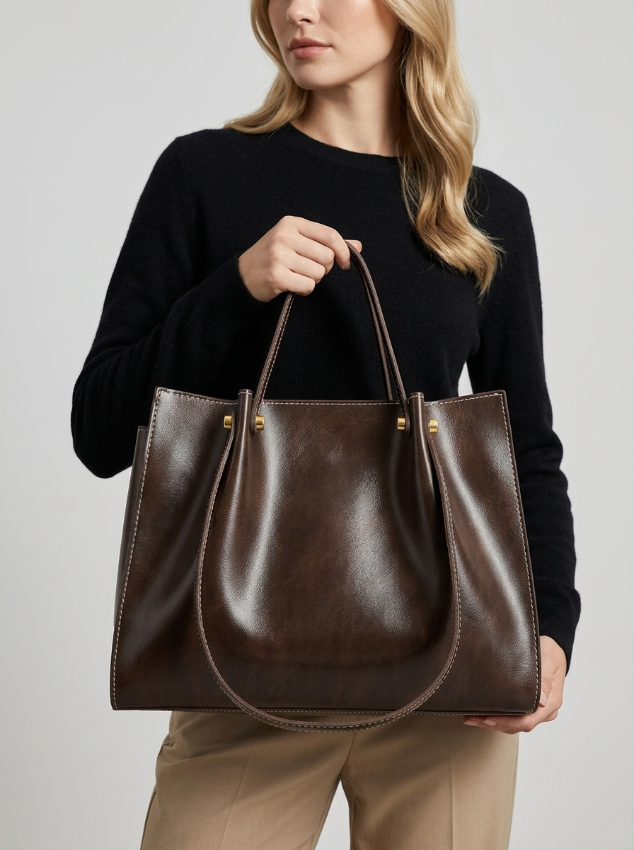 Valora | Borsa shopper in ecopelle con design spazioso