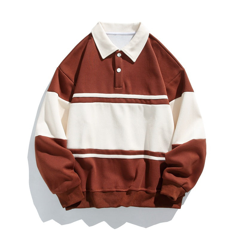 Viggo | Men's Striped Polo Sweatshirt
