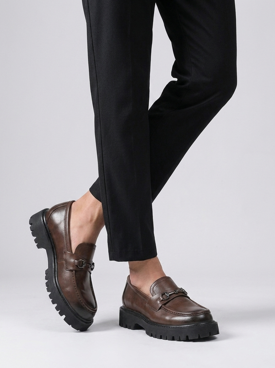 Conway | Elegante Læder Loafers Med Kraftig Sål