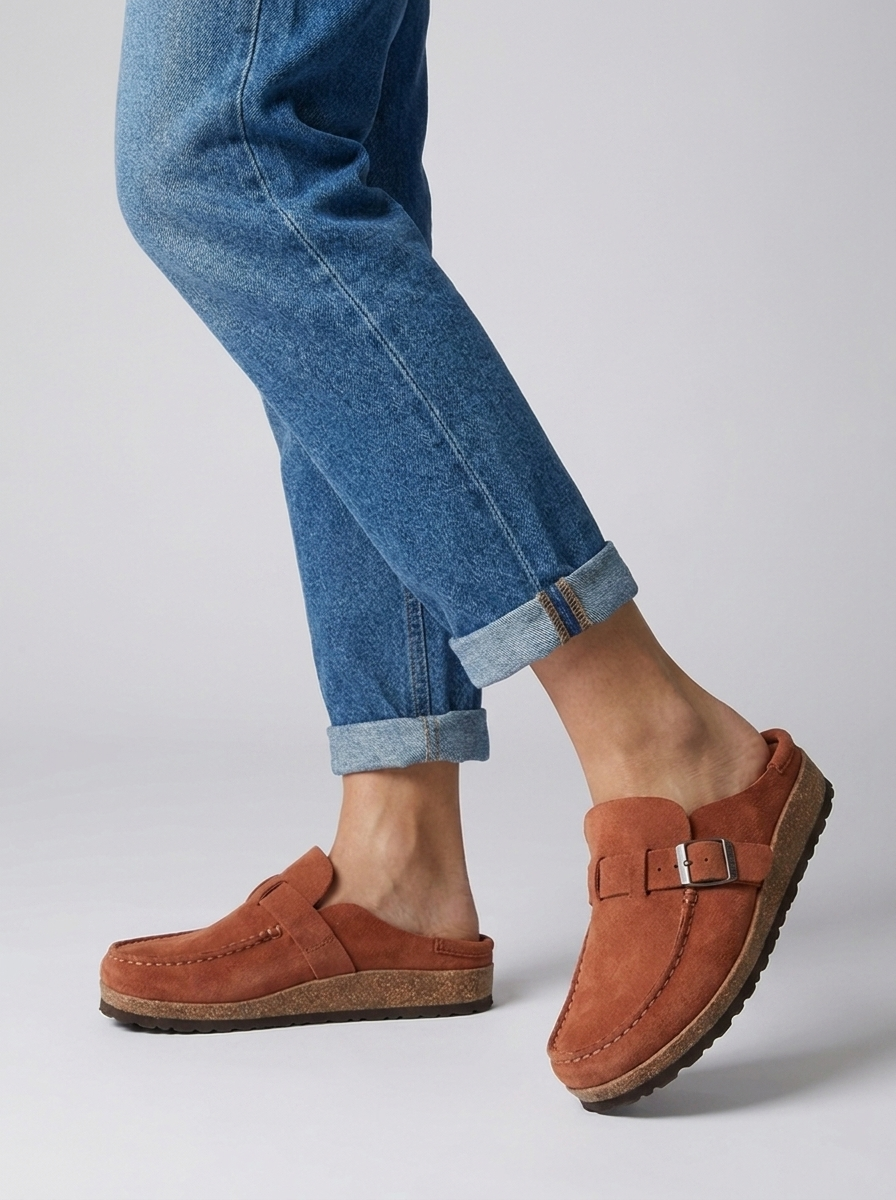 Elara | Komfortable Slip-On Sandaler Med Spænde
