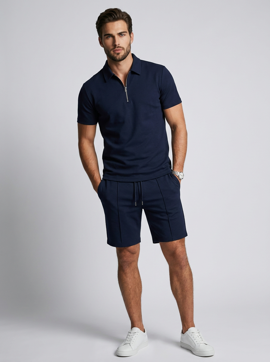 Giello | Polo Og Shorts Sæt Til Sommer