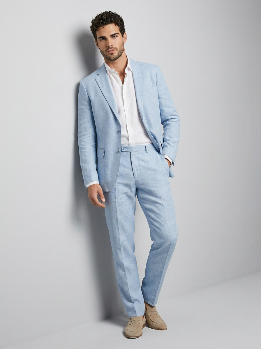 Lucien | Elegant Summer Suit in Linen Look